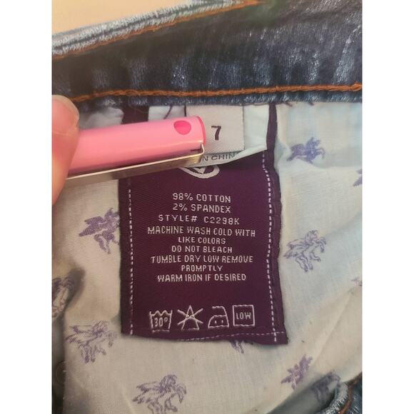 Vigoss denim blue jean cutoff shorts - 7 - Picture 6 of 8